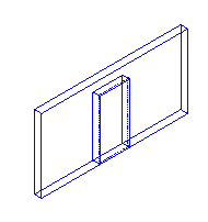 Wall isometric view