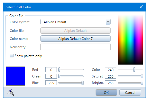 RGB Color dialog