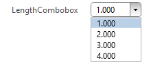Parameter Length ComboBox