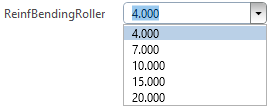 Bending roller control