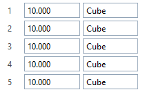 Tuple list parameter