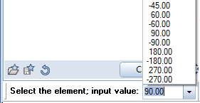 Input control in dialog line