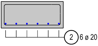 Reinforcement label with comb