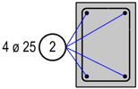 Reinforcement label with fan